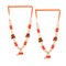 2PC Idol Mala 12 Inch God Goddess Haar Mala Indian Garland Jaimala Makhmali Bhagwan Haar Idol Pooja Item Garland for Photo Frame God Shringar Reusable Satin Mala Temple Decor